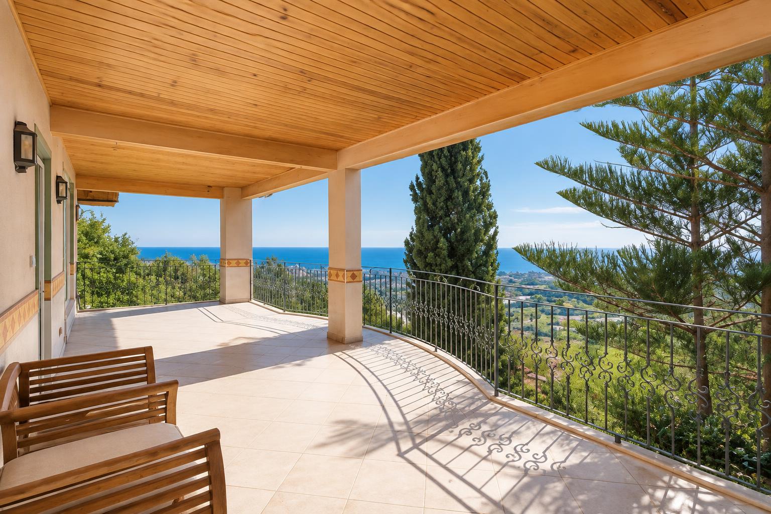 Загородный дом с садом в Алании